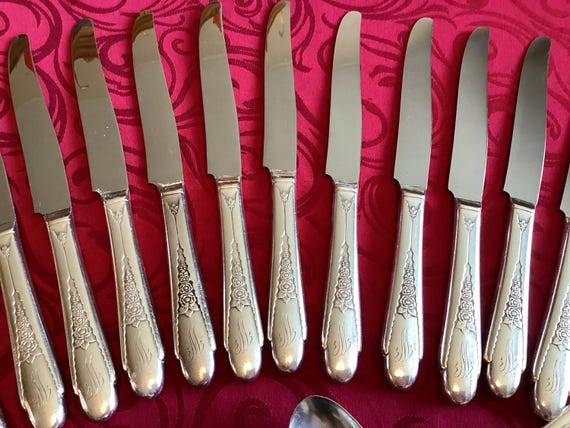 ガーディニア　 　　　　　ジャスミン 　　　　　ネルロ 　　　　　ウィスパー TARIFFS INCLUDED 57 Pieces Gardenia Pattern Silver Plated