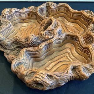 Unique 3 Divided Hawaiian Serving Tray Party Entertaining Nuts Candy Beachwood Christmas Gifts Occasions Parties Wood Trinket Dishes Rare
