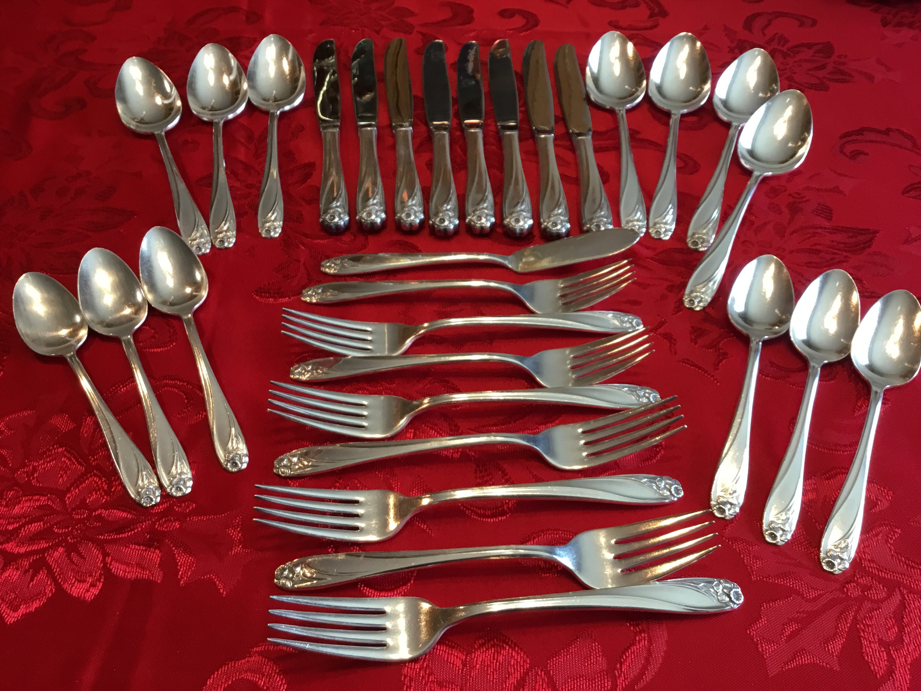 Plated Silverware 1847 Rogers Bros Silverware Daffodil Pattern