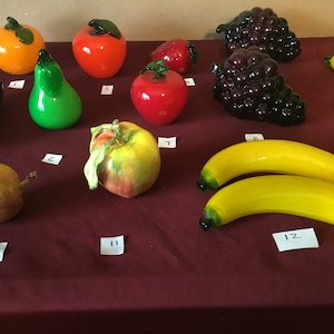 Murano Art Glass Fruit Shapes Make Great Centrepieces Or Individually Displayed As High Quality Pieces Of Art Glass