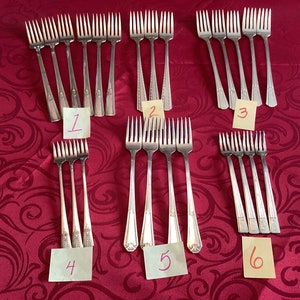 Replacement Silver Plated Forks All Different Patterns And Makers Check Photos For your Pattern