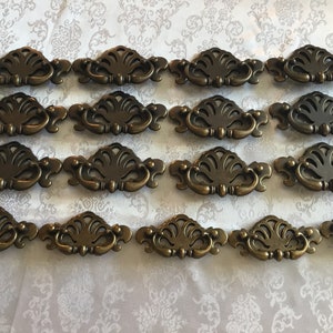 Vintage Drawer / Dresser / Furniture /Cabinet Pulls Batwing Style 2 Sizes To Choose From In Our Drop Down List Below/Hardware/ Handles/Brass