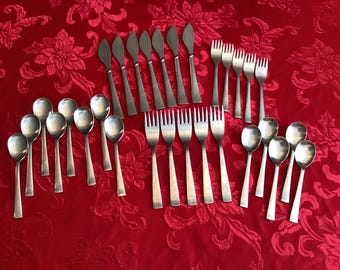 Set van 30 stuks 18/8 roestvrij staal, Japan geborstelde glanzende afwerking