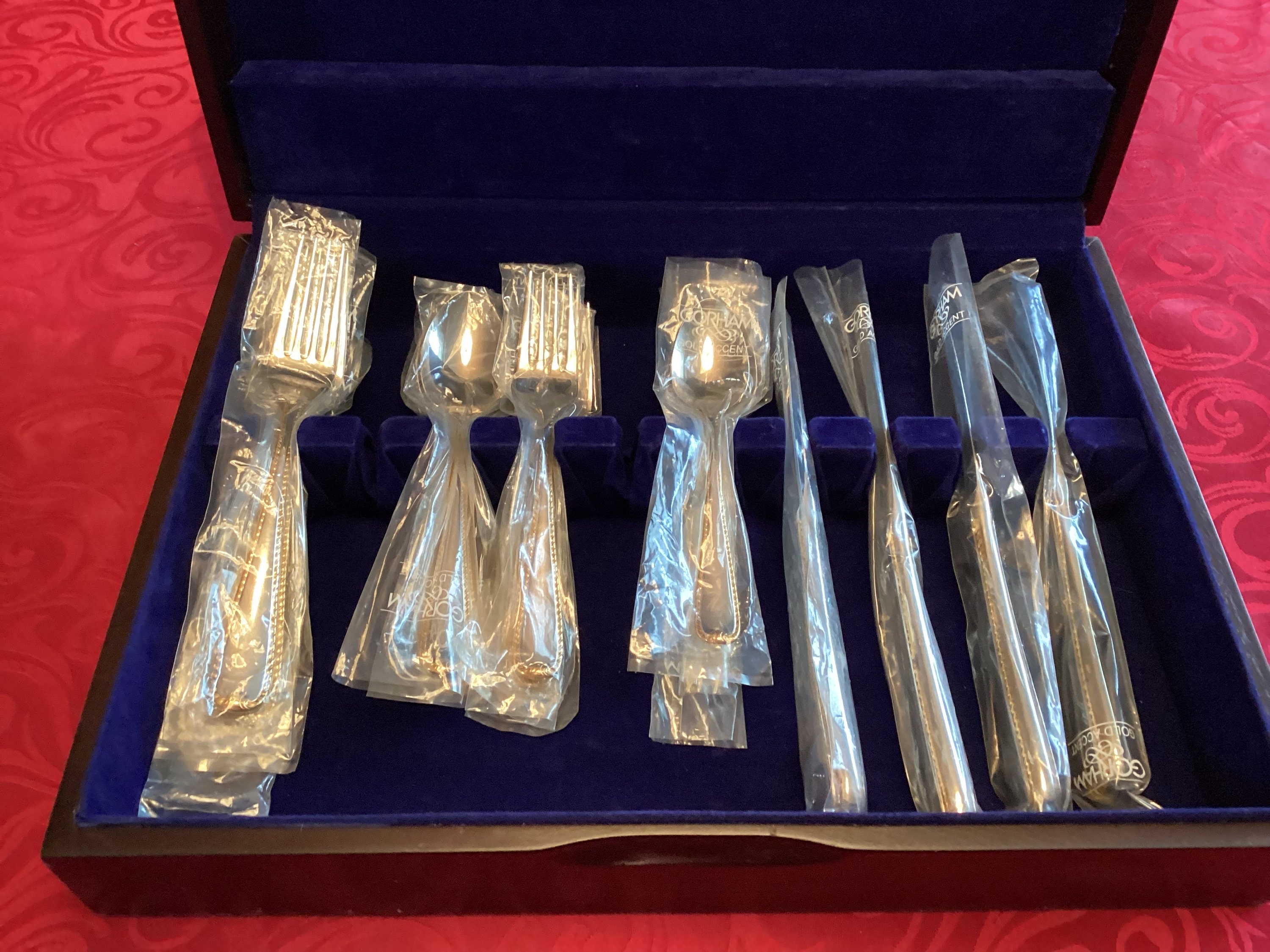 Gorham Golden Ribbon Edge Accent by Gorham 20 Piece Place