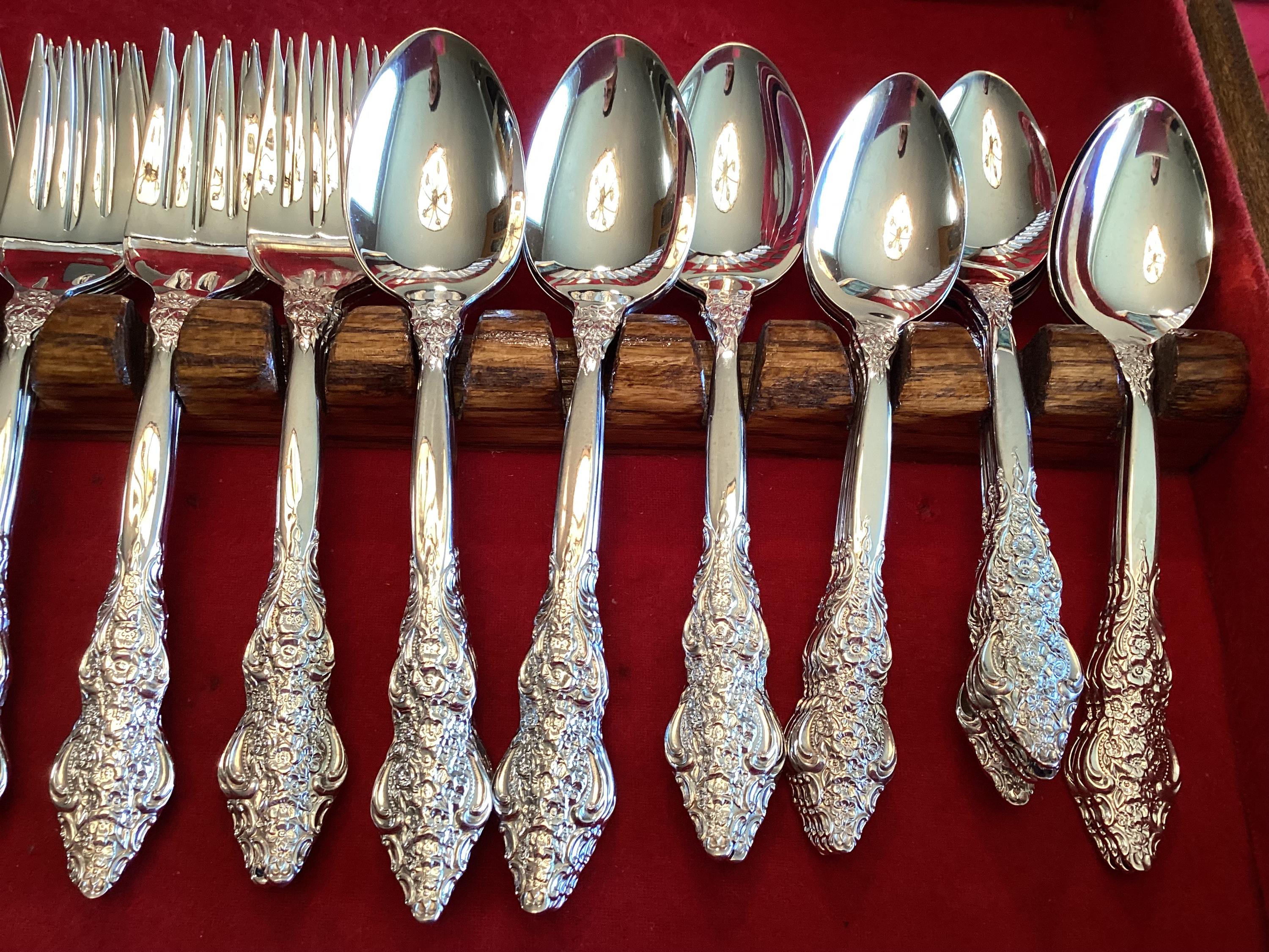 62 Pieces of Renaissance Pattern Elegant Ornate 1847 Rogers