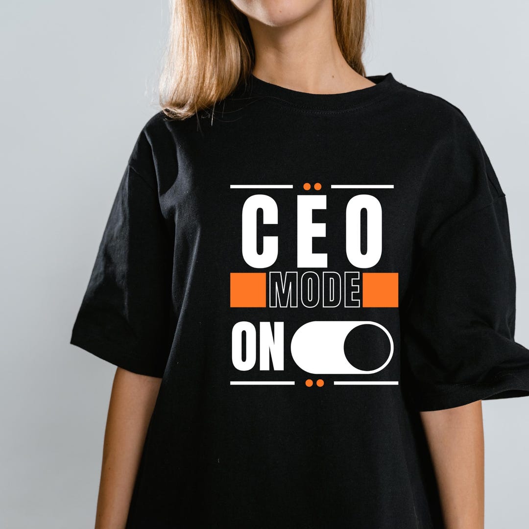 CEO Mode on T-shirt SVG Design, Png SCEO Mode on off Svg Bundle, Toggle ...