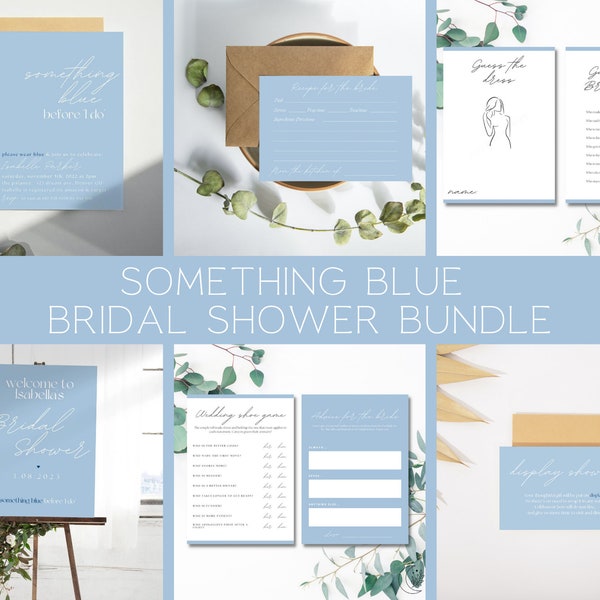 Something Blue Bridal Shower Bundle | Something Blue Crew | Bridal Shower Games | Bridal Shower Bundle