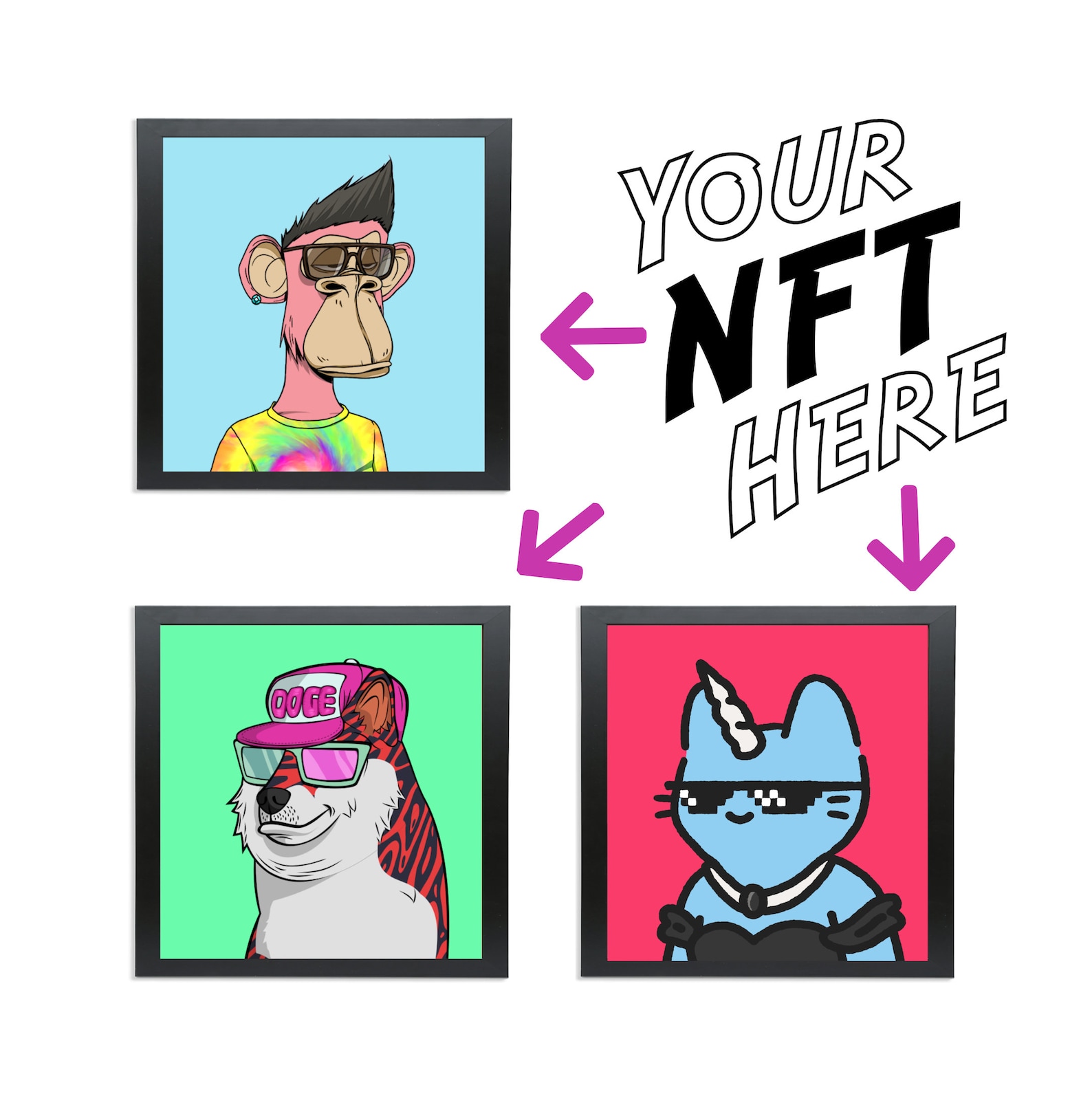 Print an NFT Digital Fine Art Wall Print of your Non