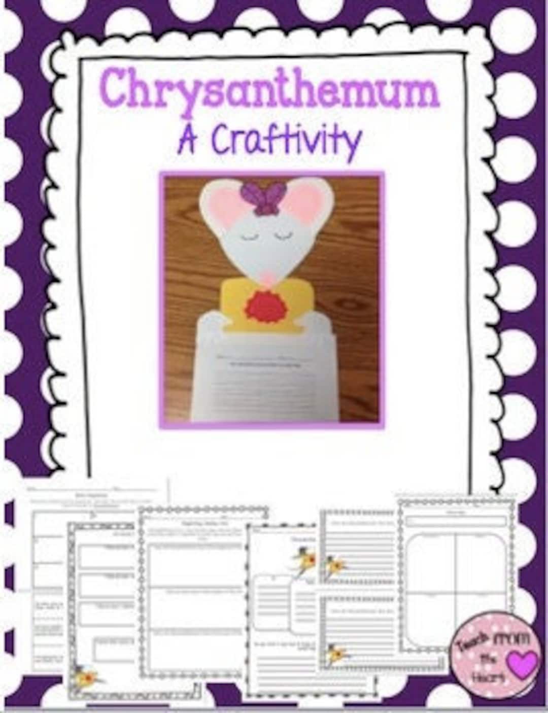 Chrysanthemum Craftivity and Printables Etsy