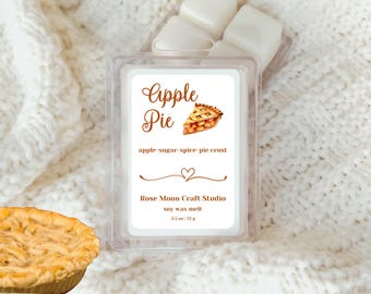 Hot Apple Pie Wax Melts, Soy Wax, Bakery, Apple Wax Melts, Strong Wax Melts, Apple Pie Wax Melts, Home Fragrance, Autumn Wax Melts