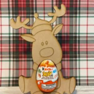 Kinder Egg Holders, Santa, Snowman, Gnome, Reindeer, and Penguin