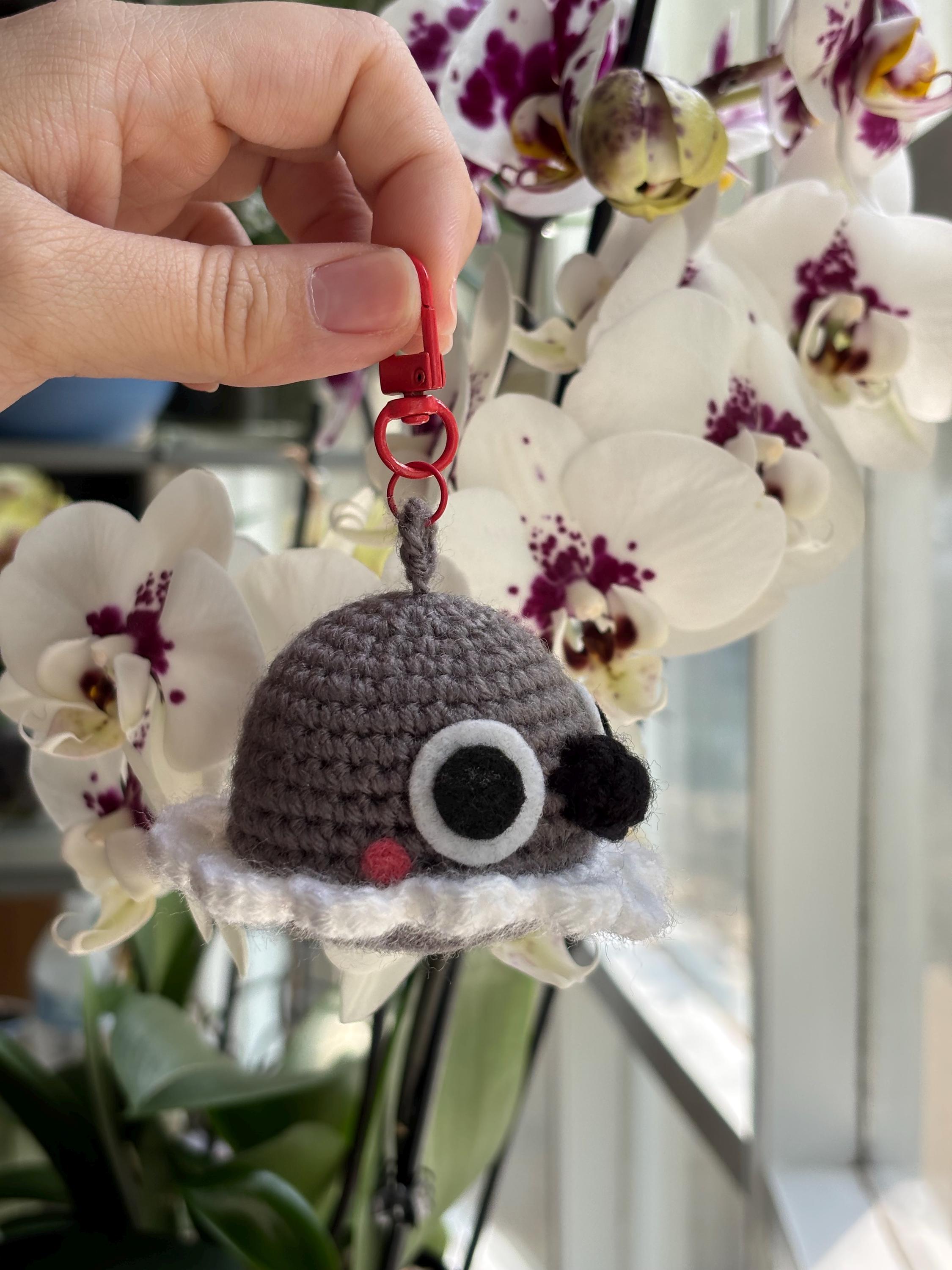 Grumpy Crow Crochet Keychain | Love and Deepspace Sylus | MADE TO