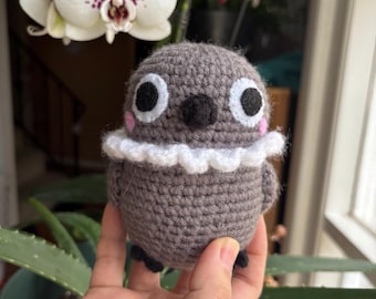 Grumpy Crow | Love and Deepspace Sylus | MADE TO ORDER | Handmade Crochet Crow Plush