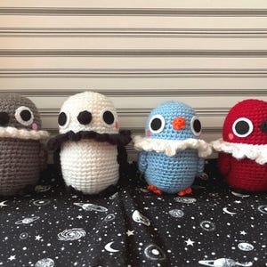 Grumpy Crow | Love and Deepspace Sylus | MADE TO ORDER Handmade Crochet Crow Plush | Amigurumi