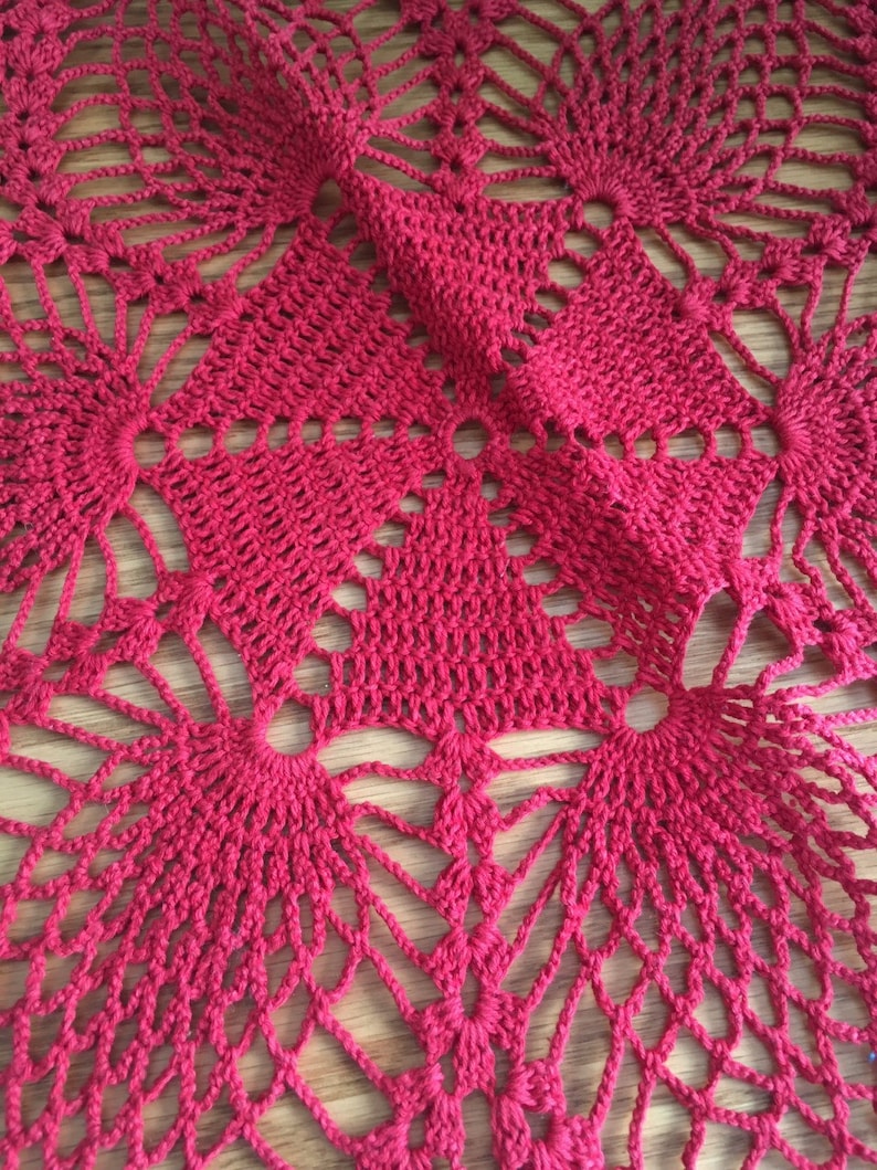 Hungarian Handmade Crocheted Doily