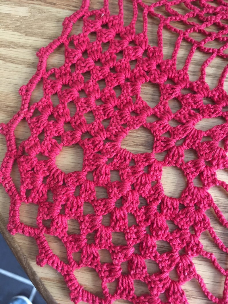 Hungarian Handmade Crocheted Doily