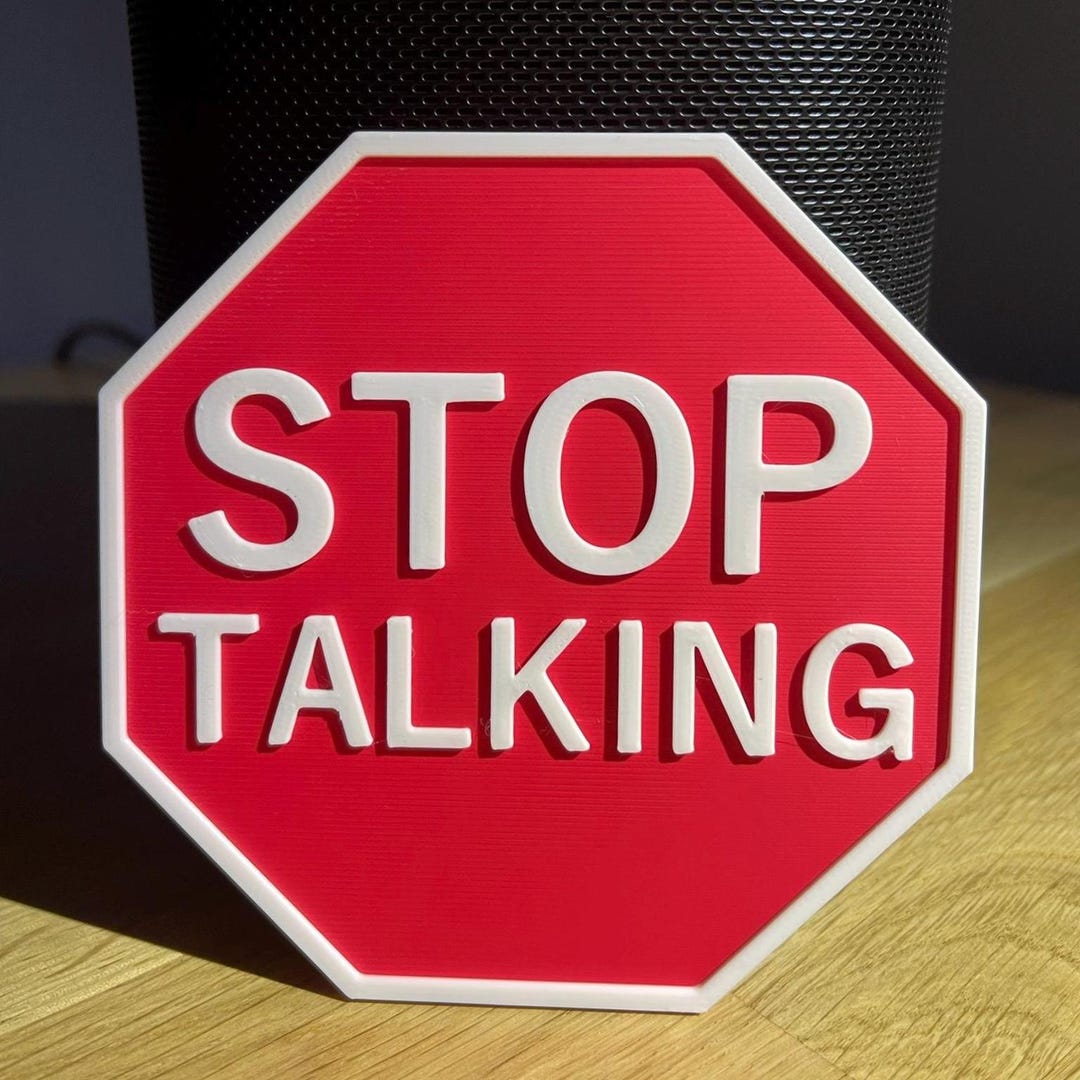 Stop Talk Sign Mini