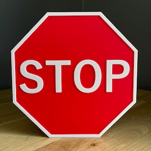 Stop Road Sign Sticky Note Pads - Etsy