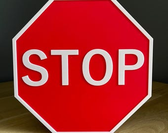 8" Stop Sign - Home/Garage Decor