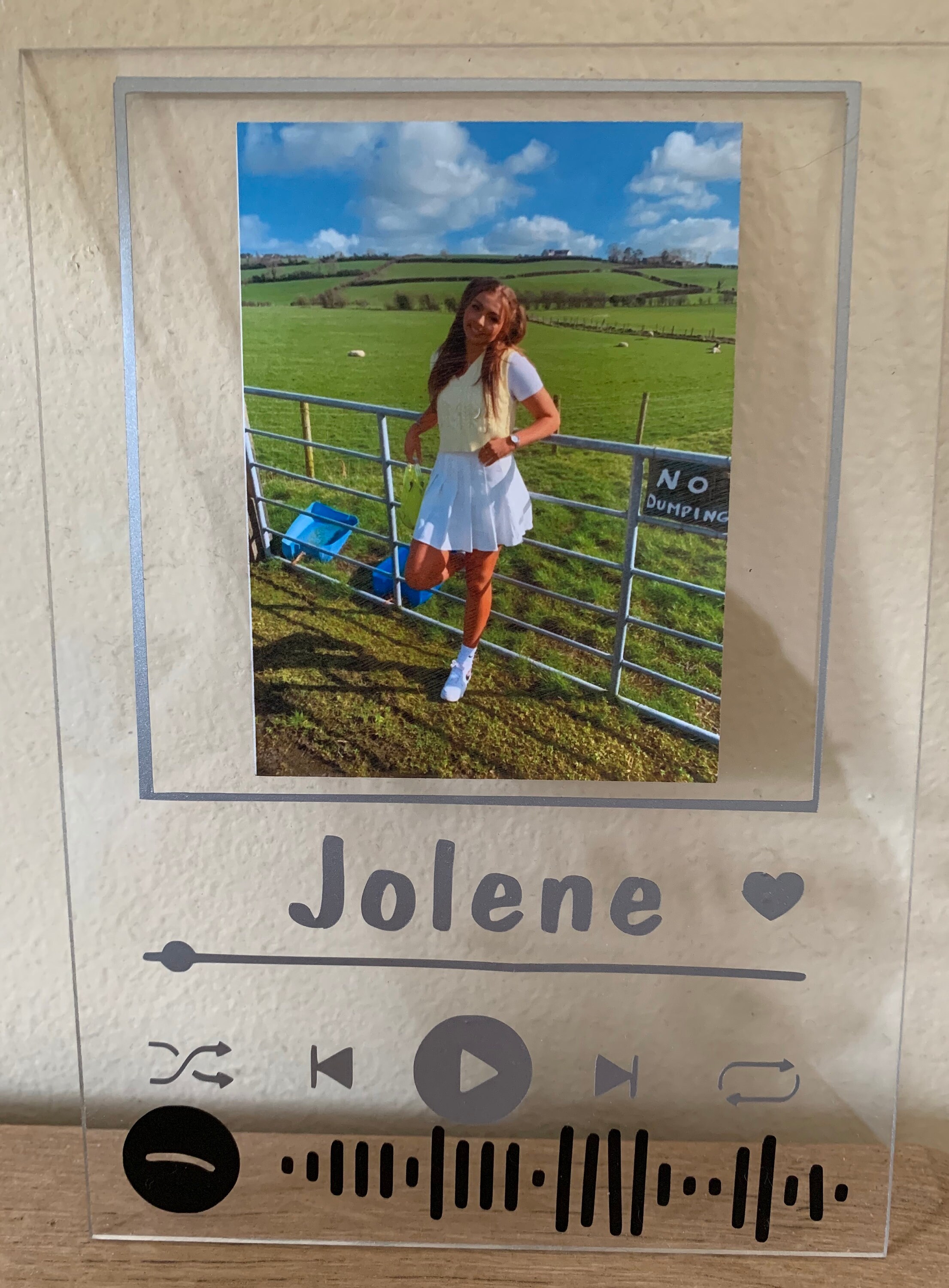 Gepersonaliseerde acrylplaque Spotify Frame Song Frame Etsy