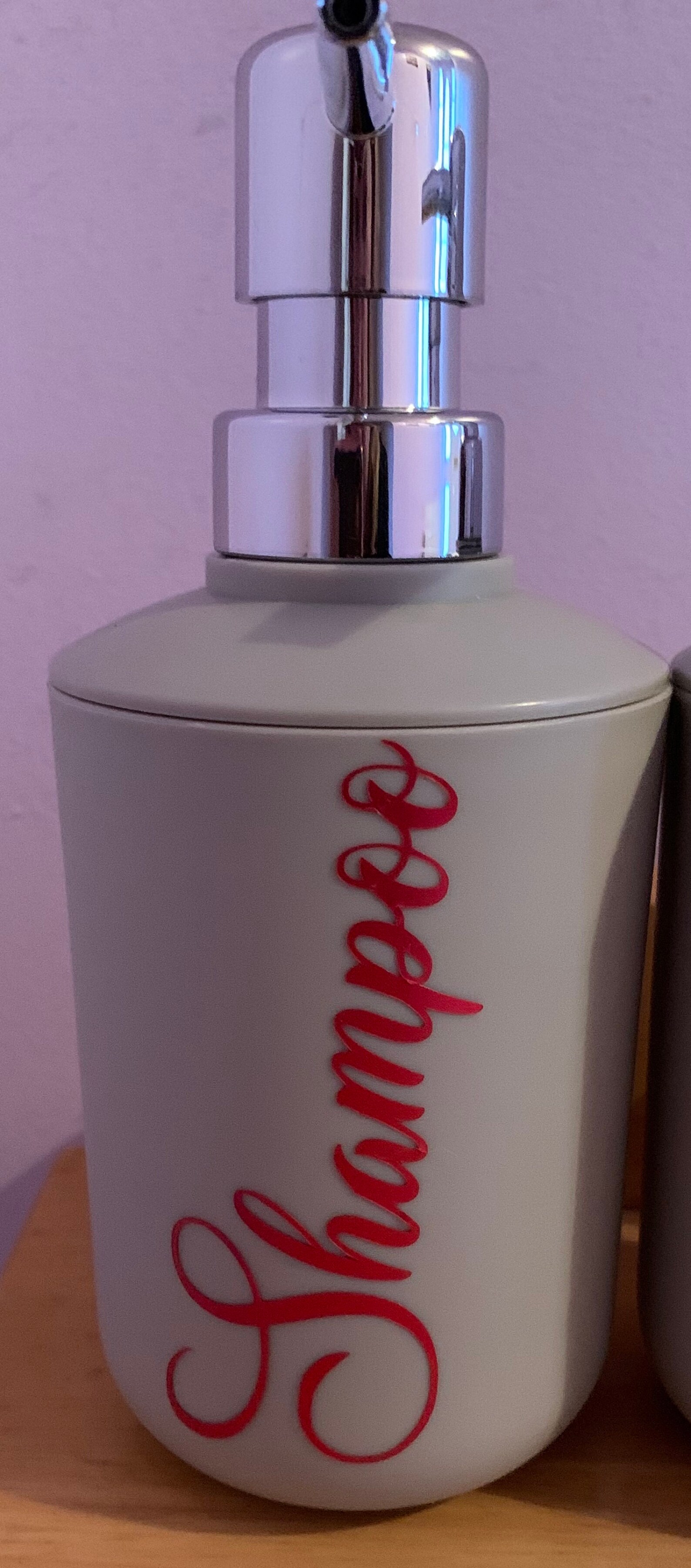 Refillable shampoo and conditioner bottles with pump. Make Etsy