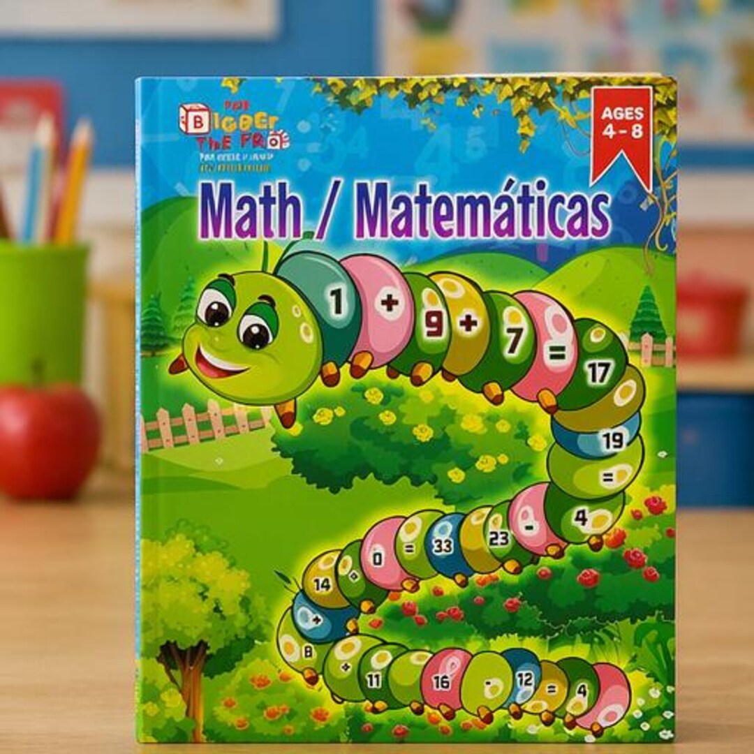 Bilingual Math Workbook for Preschool | Numbers Counting Activities ...