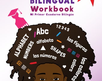 Black History Alphabet Workbook, Bilingual Spanish English, Ages 3-5