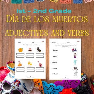 Day of the Dead Adjectives and Verbs