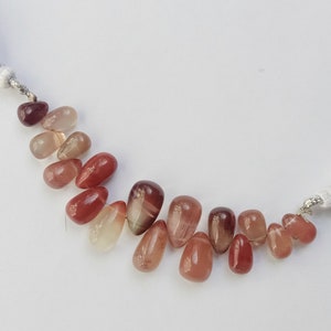 AAA+ Andesine 17 piece Smooth, Teardrop Shape beads, briollete beads, Both Side Smooth, 8x13 to 9x5 mm, Best for jewellery