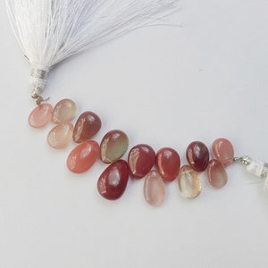 AAA+ Andesine 14 piece Smooth, Pear Shape beads, briollete beads, Both Side Smooth, 13x9x5 to 9x5x3 mm, Best for jewellery