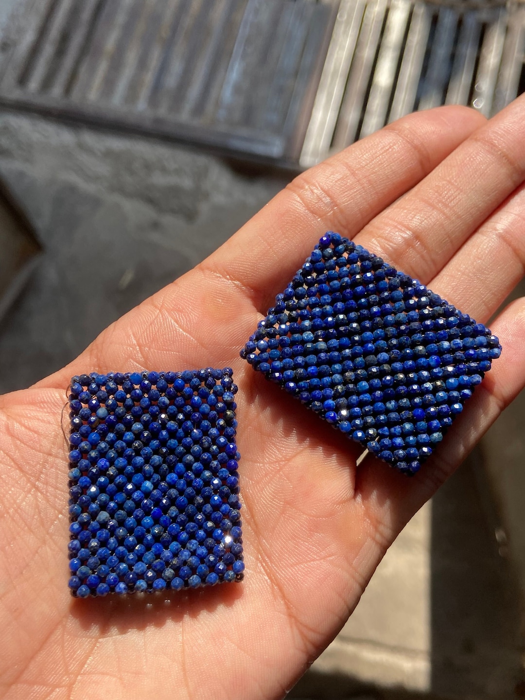 Perles Lapis-lazuli Naturelles A+ 2-3mm Rondes Facettées - Brin De 12 Pouces - Création Bijoux DIY - Sans Nickel/plomb