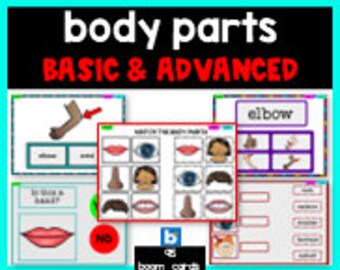 Body Parts Boom Cards basic & advanced