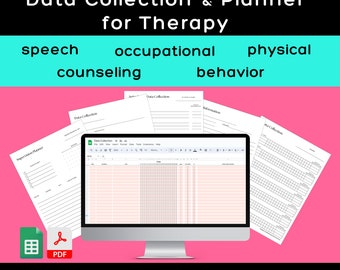 Data Collection, SLP Planner, Document Organizer, SLP Data Tracker, SLP Data Collection, Planner, Goals Planner, Planner Templates