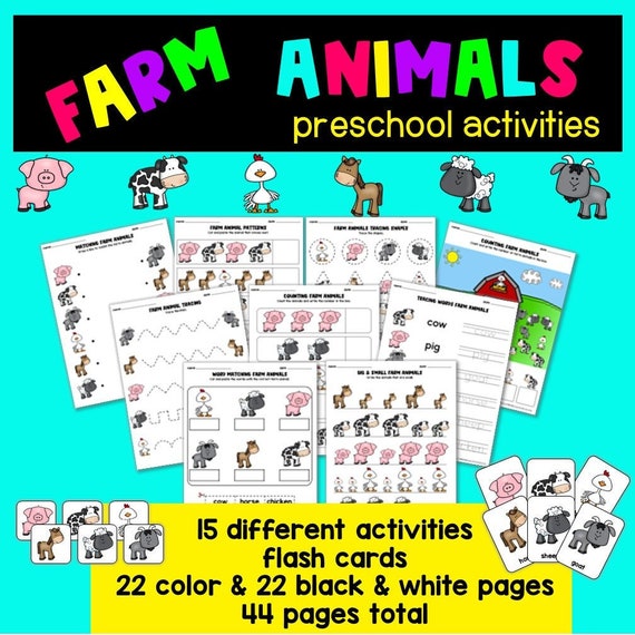 Preschool Worksheets for Kids Printable Activities Speech - Etsy