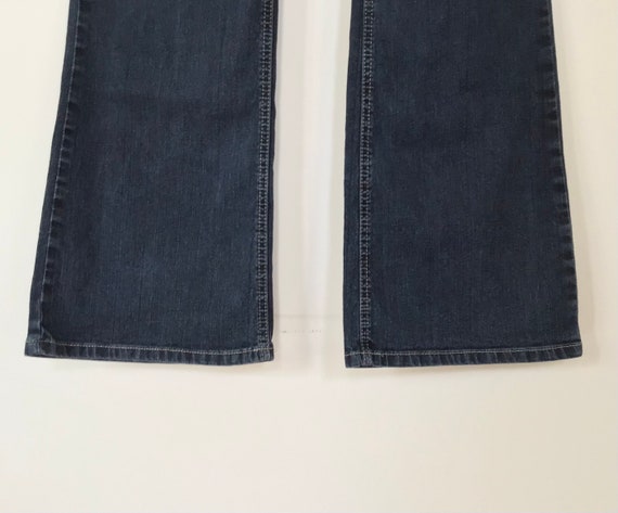 Vintage 90s Y2k Cos Jeans high rise dark blue was… - image 4