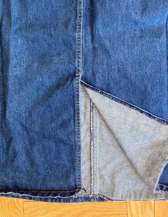 Vintage 1970s Lee Riders dark wash high waist den… - image 5