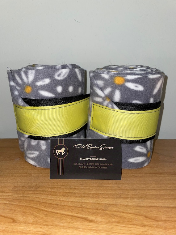 Gray Daisy Horse Polo Wraps Etsy