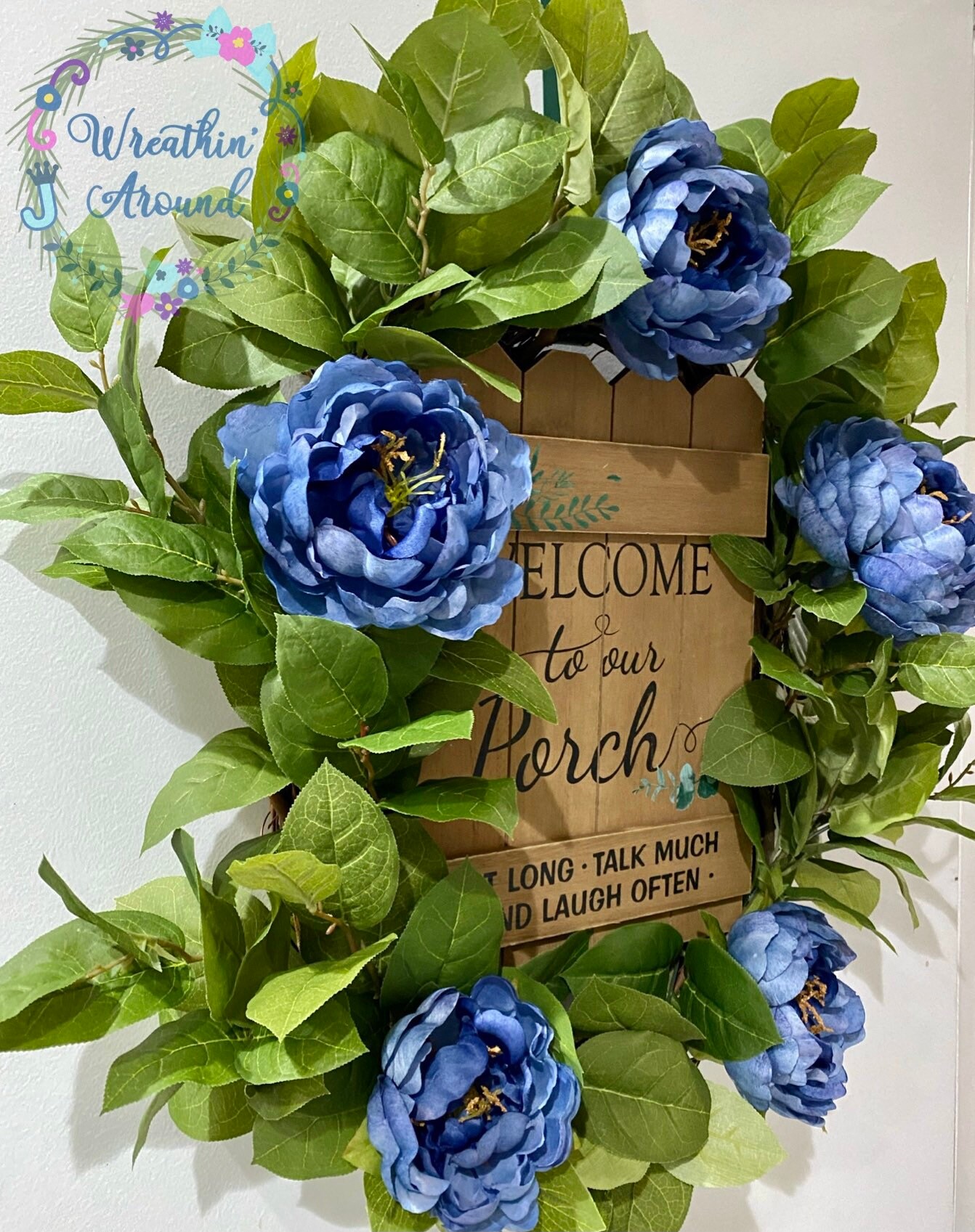 Wreaths Wreaths With Sign Home Decor Door Decor Everyday Etsy UK