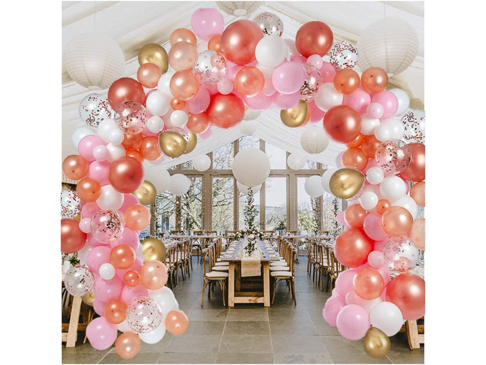 DIY Rose Gold Balloon Arch Kit White Pink and Gold Balloon Etsy DIY Rose Gold Balloon Arch Kit White Pink and Gold Balloon Etsy