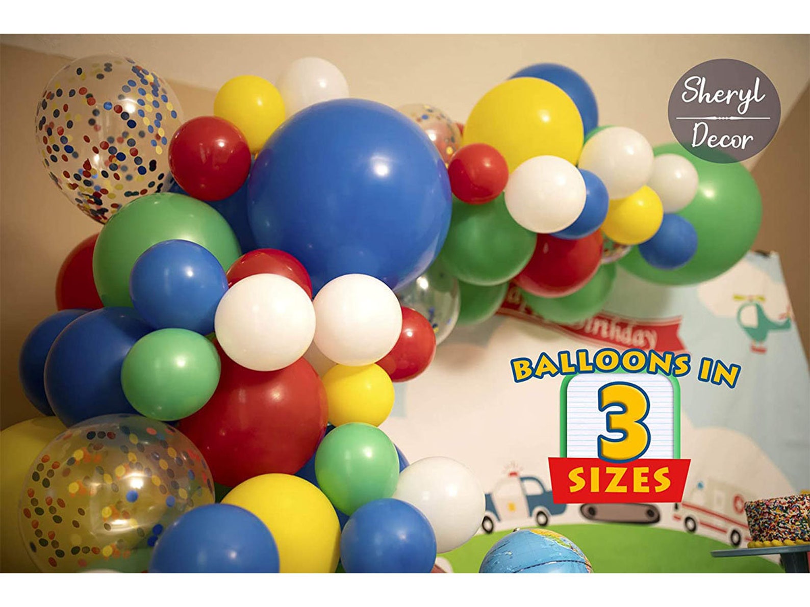 115pc 3 Sizes Boy Birthday Balloon Arch Kit & Red Balloon Etsy