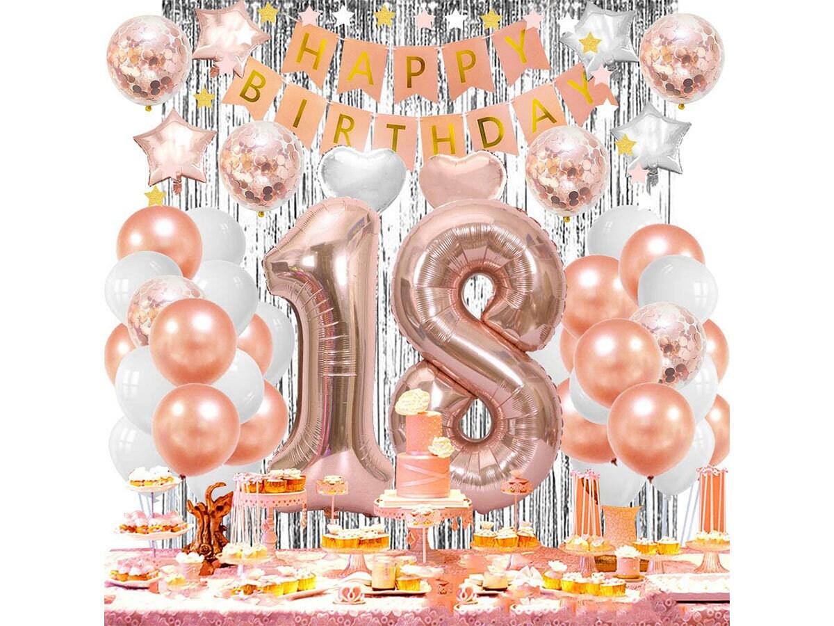 18th Birthday Decorations For Girls 18 Year Old Birthday Party - Etsy  Schweiz