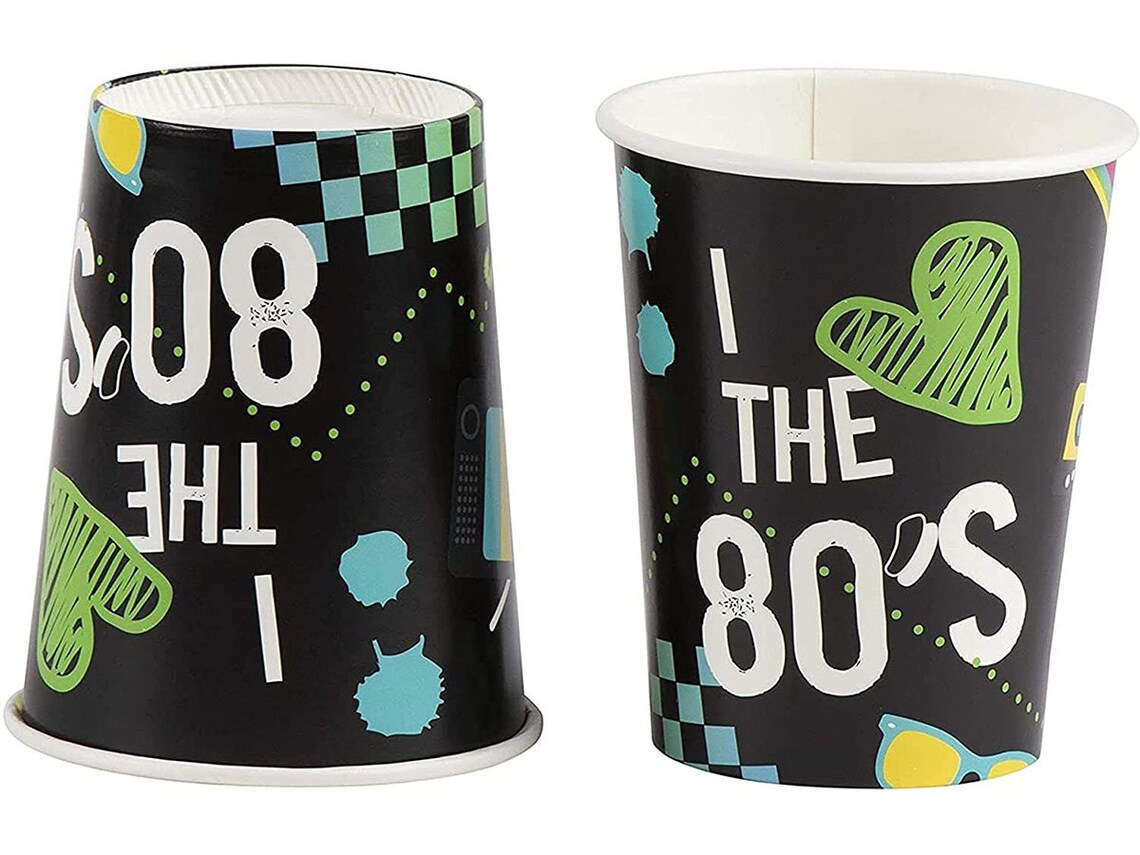 80's Party Bundle Includes Plates Napkins Cups and Etsy