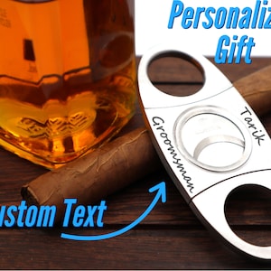 Personalized Groomsmen Gifts Cigar Cutter For Wedding, Custom Vintage Cigar Cutter For Cigars Case & Accessories, Personalized Gift For Him