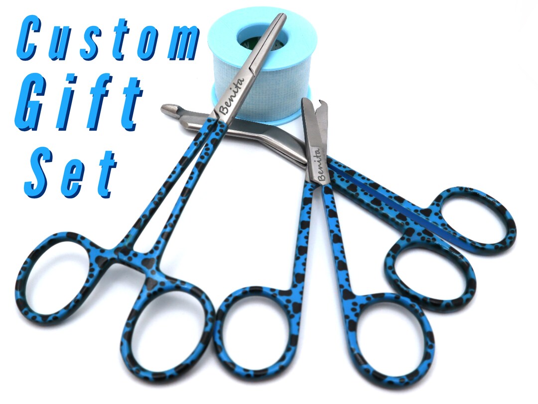 Personalized Vet Tech Gift Set With Bandage Scissor Hemostat Etsy UK