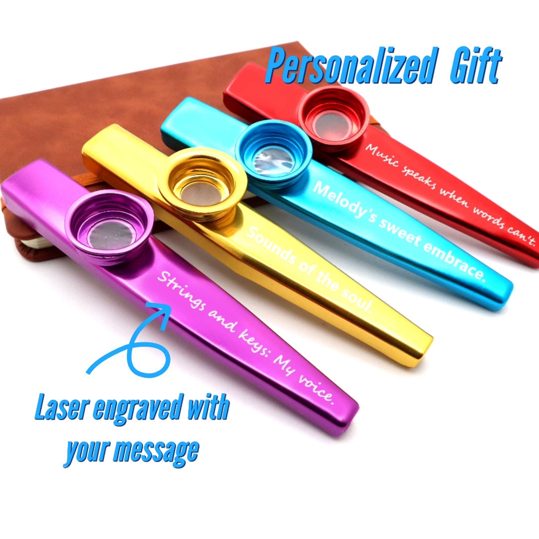 Personalized Music Kazoo With Custom Engraved Message for Music Gift