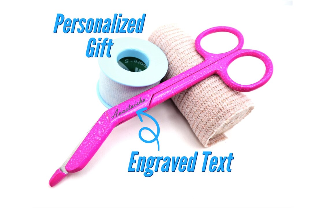 Personalized Pink Bandage Scissors Perfect for Gifts to Nurses and ...