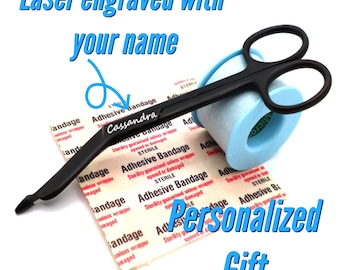 Personalized Bandage Scissors To Give As Gifts To Nurses, Nursing Students Graduates, and Veterinary Vet Tech, And Nurse Appreciation