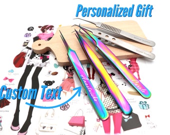 Personalized Stickers Tweezers For Scrapbooking, Custom Craft Tweezers, Engraved Sticker Tweezers For Journal, Tweezers For Nail Art Tool