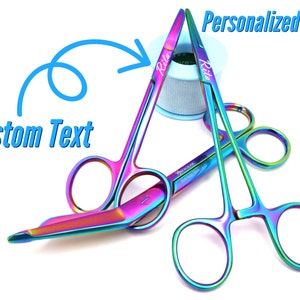 Personalized Gift For Nurses With Bandage Scissor, Hemostat, Suture Scissors | Nursing Students Graduation Gift, Veterinary Vet Tech Gifts