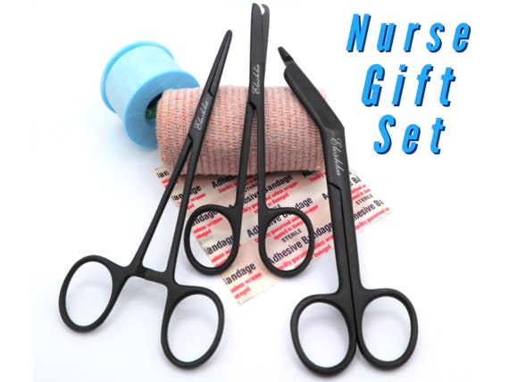 Set regalo personalizzato per infermieri con forbici per bende, emostato,  forbici per sutura/studenti infermieristici, infermiera veterinaria con  stetoscopio e stetoscopio -  Italia